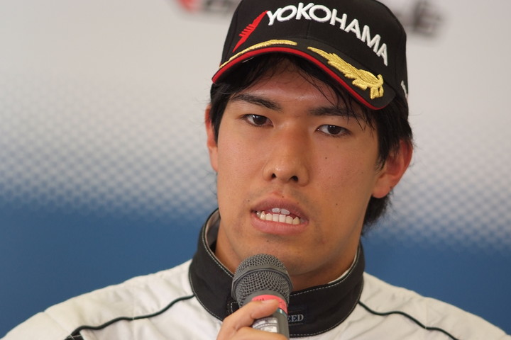 決勝記者会見: Nクラス決勝3位の廣田築（アルビレックス・レーシングチーム）