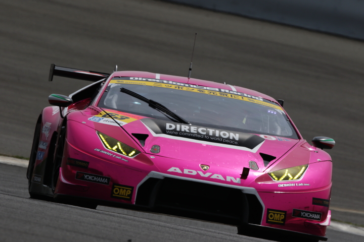 公式練習: 横溝直輝（GT300クラス・DIRECTION 108 HURACAN）