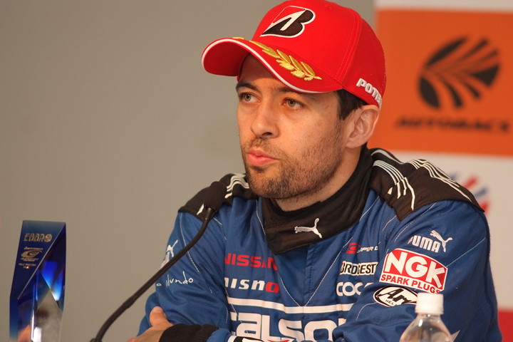 予選記者会見: GT500クラスポールポジションのジョアオ・パオロ・デ・オリベイラ（TEAM IMPUL）