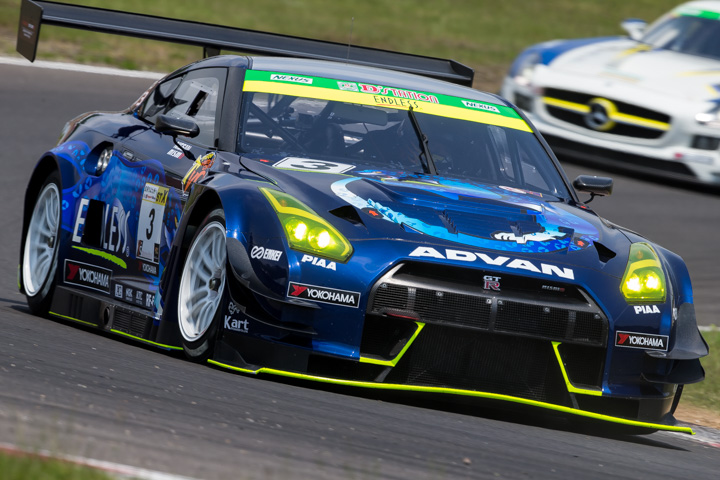 ST-Xクラス予選2位のユーク・タニグチ／峰尾恭輔／山内英輝組（ENDLESS･ADVAN･GT-R）