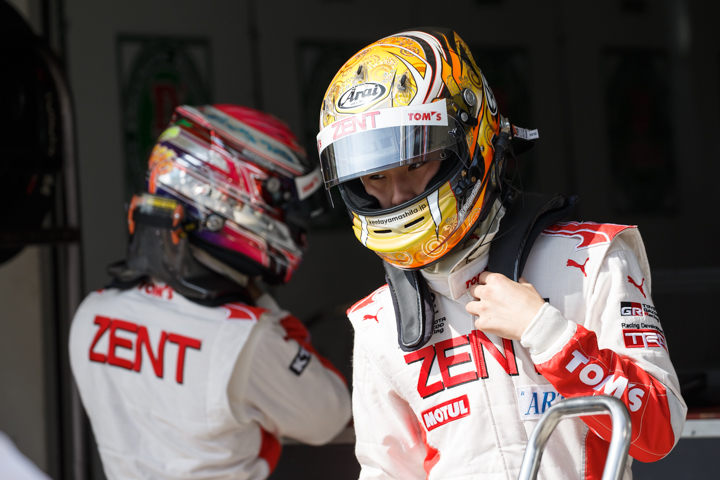 ポールポジションの山下健太（TEAM TOM'S）