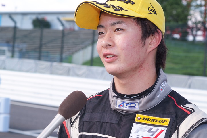 優勝した大湯都史樹（TANZEN Rn-s MYST JSS）