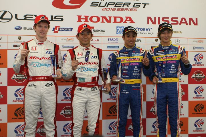 予選フォトセッション: 両クラスのポールシッター