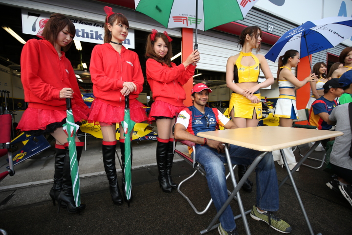 キッズピットウォーク: ナレイン・カーティケヤン（SUNOCO TEAM LEMANS）