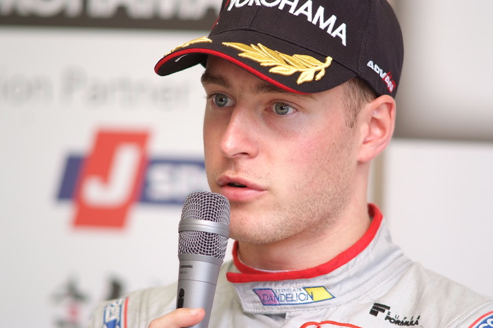 レース2予選記者会見: 3位のストフェル・バンドーン（DOCOMO TEAM DANDELION RACING）この後ペナルティーで3グリッド降格
