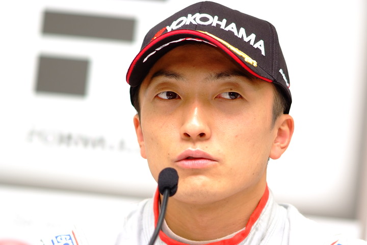 予選記者会見: レース1・3位、レース2・4位の野尻智紀（DOCOMO TEAM DANDELION RACING）