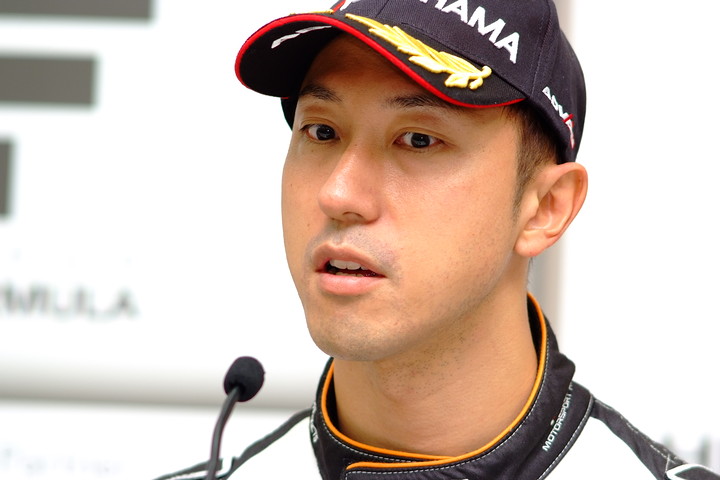 レース2決勝記者会見: 3位の石浦宏明（P.MU/CERUMO · INGING）
