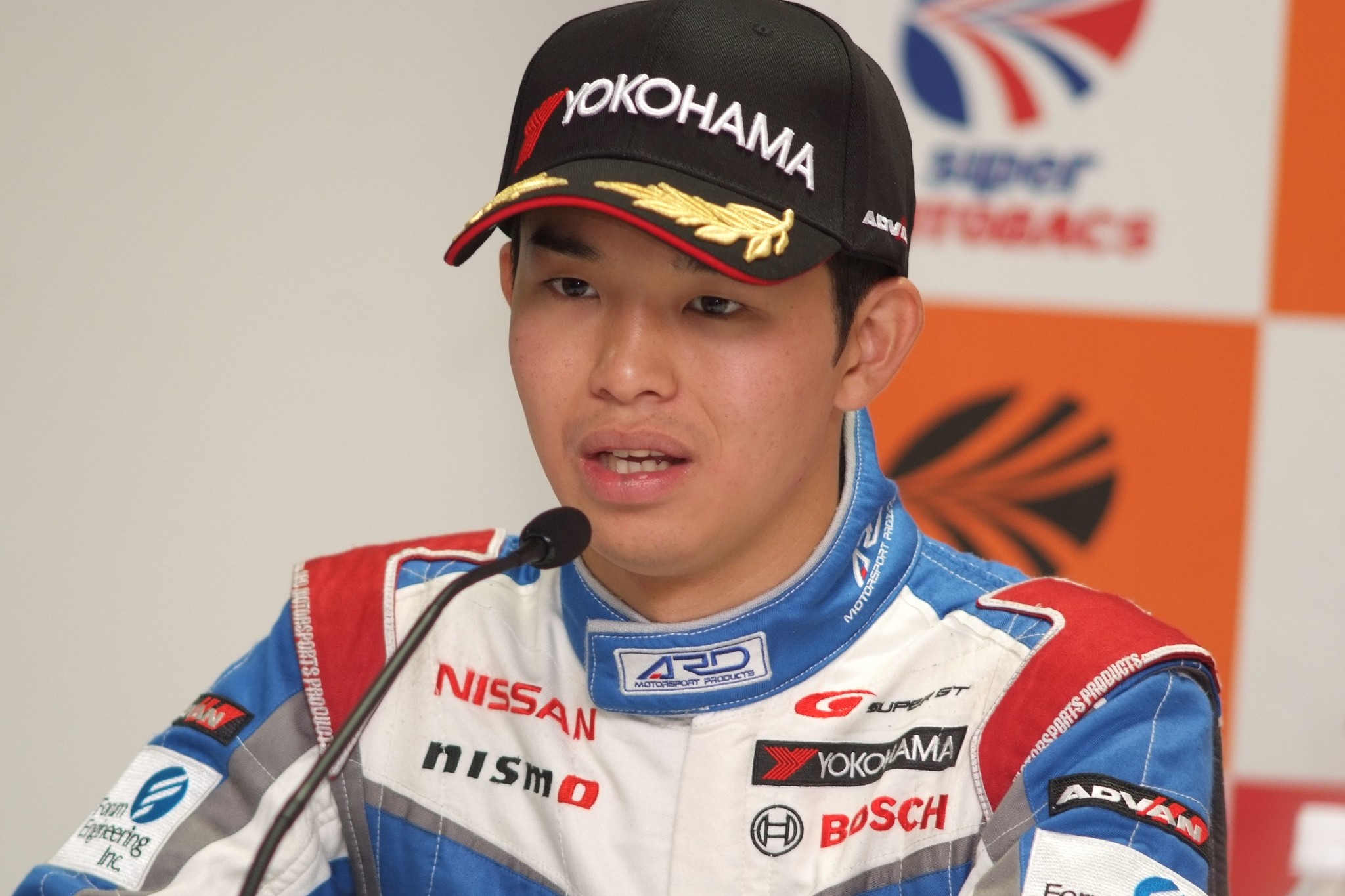決勝記者会見: GT500クラス優勝 佐々木大樹（KONDO RACING）