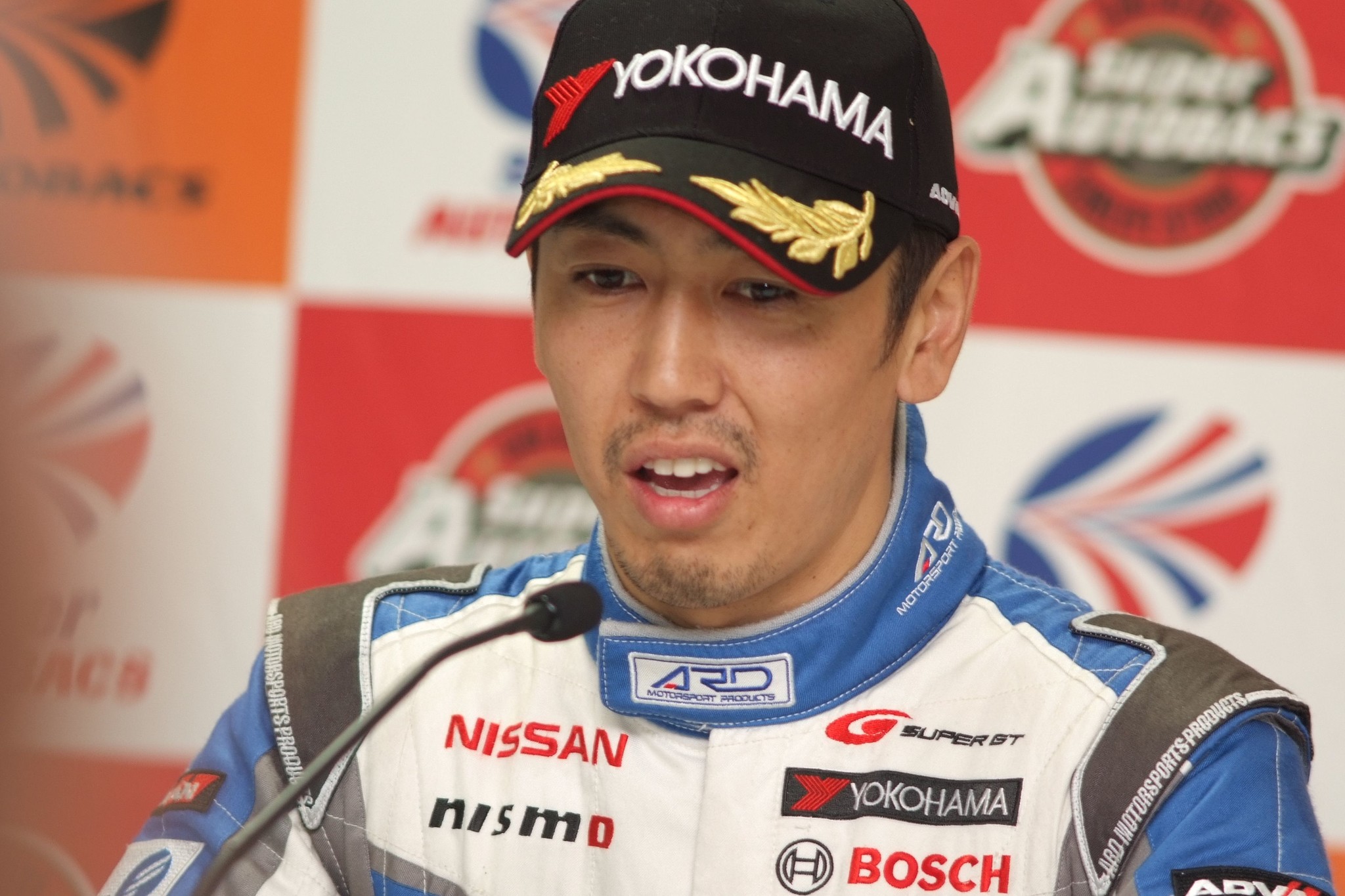 決勝記者会見: GT500クラス優勝 柳田真孝（KONDO RACING）