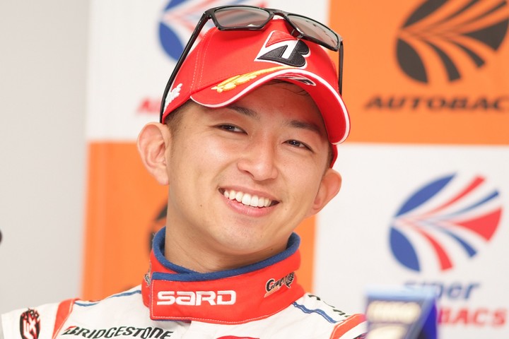 予選記者会見: GT500クラスポールポジションの平手晃平（LEXUS TEAM SARD）