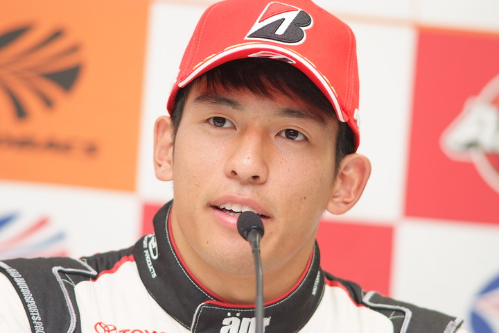 予選記者会見: GT300クラスポールポジションの中山雄一（apr）