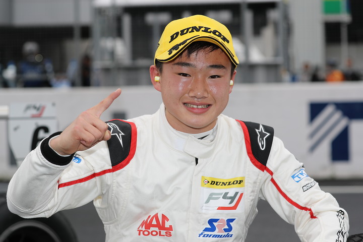 優勝した角田裕毅（Hondaフォーミュラ・ドリーム・プロジェクト）