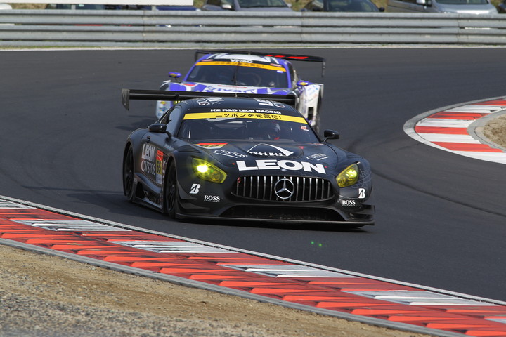 GT300クラス決勝2位は黒澤治樹／蒲生尚弥組（LEON CVSTOS AMG）