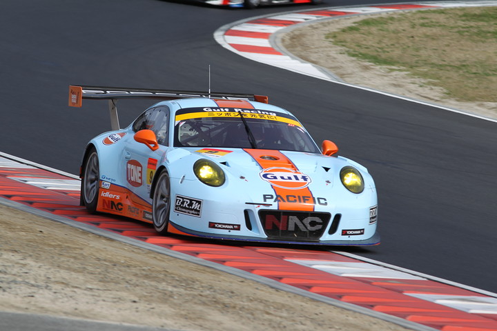 GT300クラス決勝3位はジョノ・レスター／峰尾恭輔組（GULF NAC PORSCHE 911）