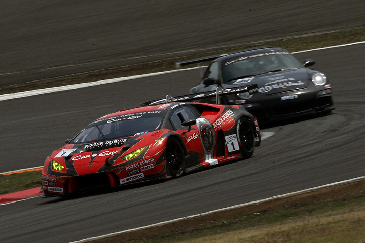 決勝2位は木村武史／アフィック・ヤジド（CAR GUY ROGER DUBUIS Huracan GT3）