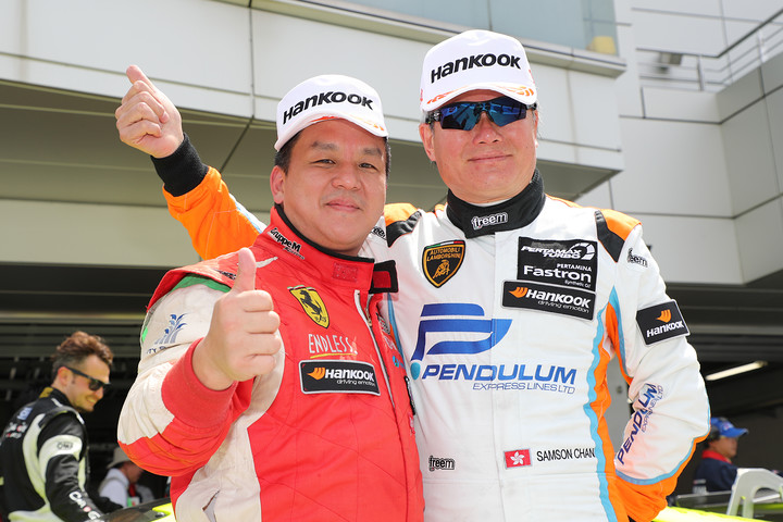 優勝したジョージ・チュウ／サムソン・チャン組