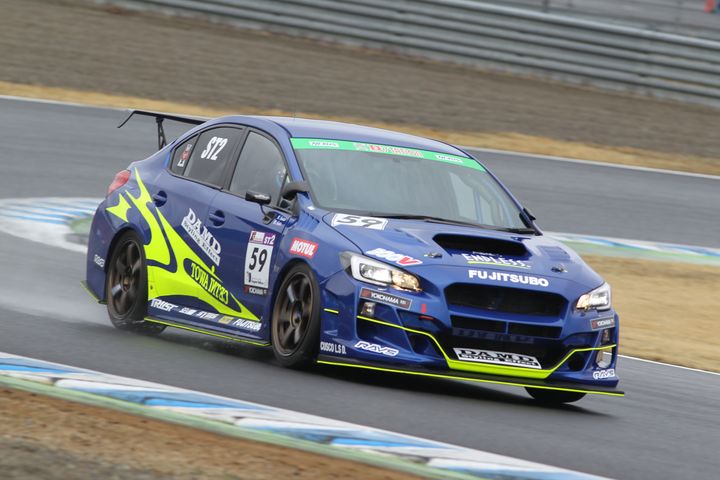 ST-2クラスポールポジションは大澤学／後藤比東至組（DAMD MOTUL ED WRX STI）
