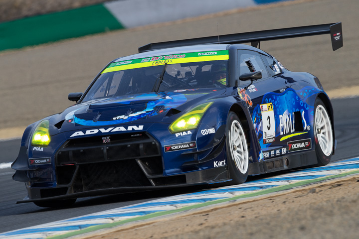グループ1決勝: ST-Xクラス2位のユーク・タニグチ／山内英輝／元嶋佑弥組（ENDLESS･ADVAN･GTR）