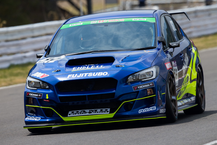 ST-2クラスポールポジションは大澤学／後藤比東至組（DAMD MOTUL ED WRX STI）