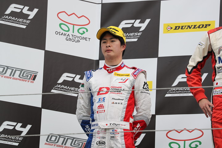 決勝2位の大湯都史樹（Hondaフォーミュラ・ドリーム・プロジェクト）