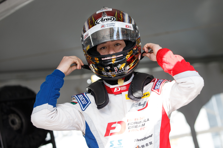 優勝した大湯都史樹（Hondaフォーミュラ・ドリーム・プロジェクト）