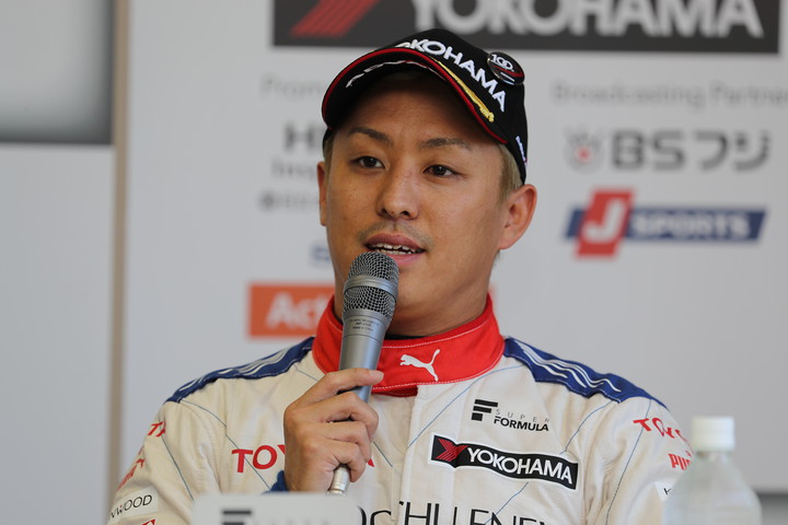 レース2予選記者会見: 3位の関口雄飛（ITOCHU ENEX TEAM IMPUL）