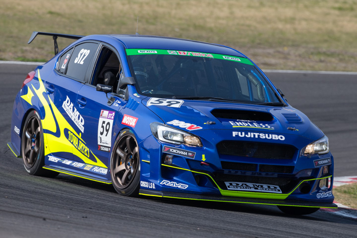 グループ1決勝: ST-2クラス優勝は大澤学／後藤比東至組（DAMD MOTUL ED WRX STI）