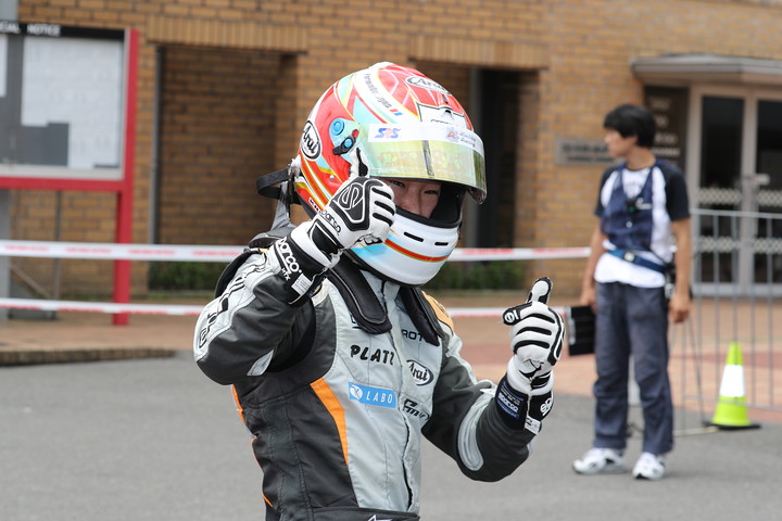 優勝した角田裕毅（MARUSAN・ミスト・JSS・ED）