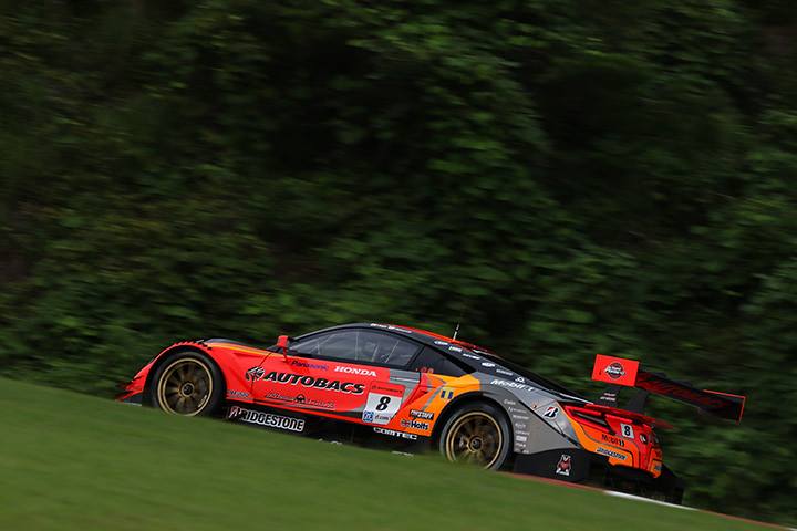 GT500クラスポールポジションは野尻智紀／小林崇志組（ARTA NSX-GT）