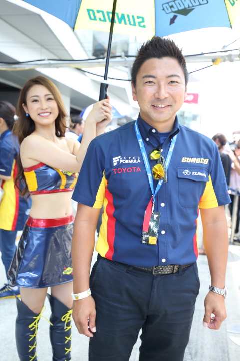 ピットウォーク: 片岡龍也監督（SUNOCO TEAM LEMANS）