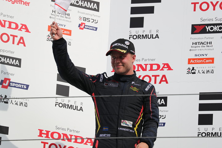 初表彰台を獲得したフェリックス・ローゼンクヴィスト（SUNOCO TEAM LEMANS）