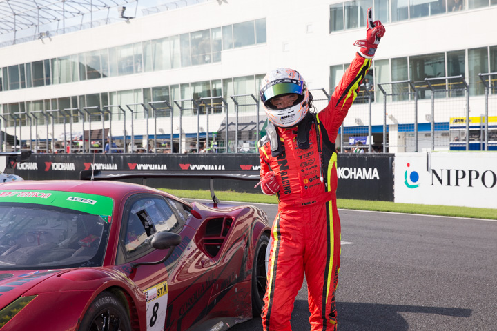 総合＆ST-Xで優勝した永井宏明（ARN Ferrari 488 GT3）