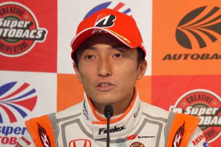 予選記者会見: GT500クラスポールポジションの野尻智紀（AUTOBACS RACING TEAM AGURI）