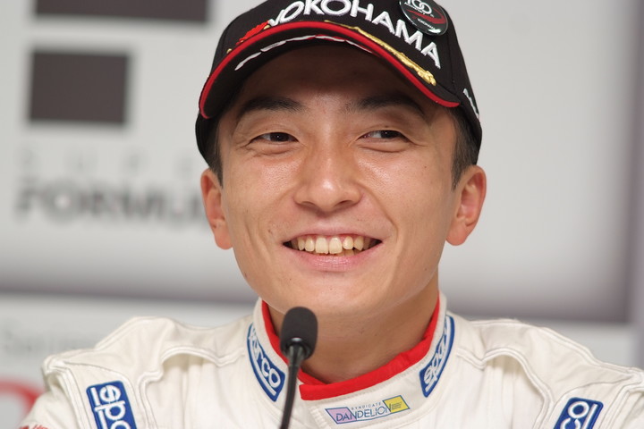 予選記者会見: 3位の野尻智紀（DOCOMO TEAM DANDELION RACING）