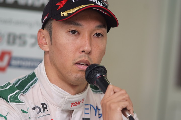 決勝記者会見: 3位の中嶋一貴（VANTELIN TEAM TOM’S）