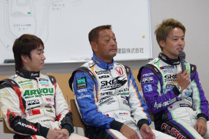 予選記者会見: ST-4クラスポールポジションの太田侑弥／佐々木雅弘／柴田優作組（SKR ENGINEERING ings S2000）