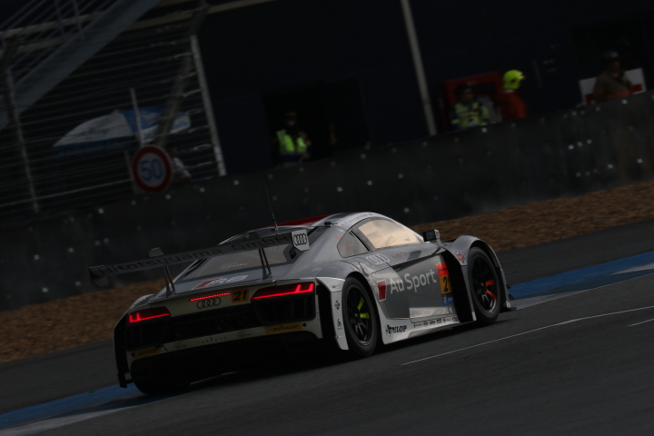 公式予選: リチャード・ライアン／柳田真孝組（Hitotsuyama Audi R8 LMS）