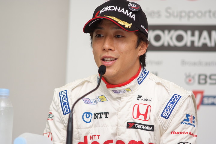 予選記者会見: レース1・10位、レース2・3位の伊沢拓也（DOCOMO TEAM DANDELION RACING）