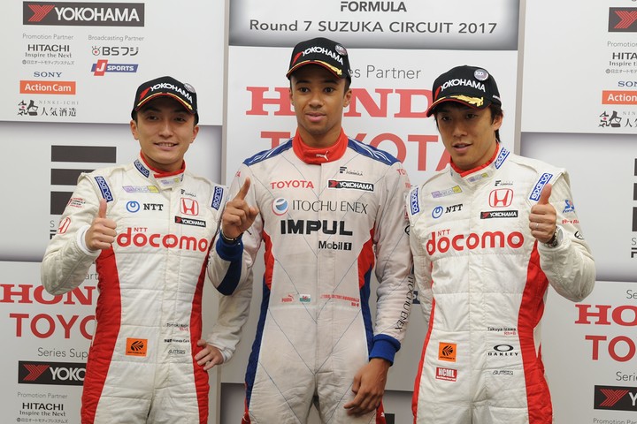 レース2予選フォトセッション: トップ3のドライバー