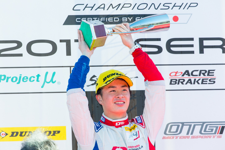 優勝・大湯都史樹（Hondaフォーミュラ・ドリーム・プロジェクト）