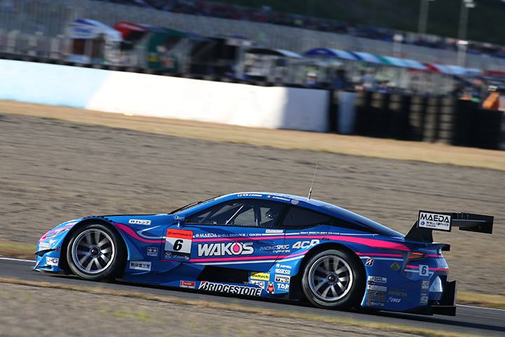 GT500クラス予選2位の大嶋和也／アンドレア・カルダレッリ組（WAKO'S 4CR LC500）
