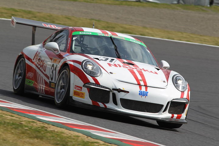 フリー走行: ST-1クラストップタイムのJACK／影山正美／富田竜一郎組（Nissoku Porsche 991GT3 Cup）