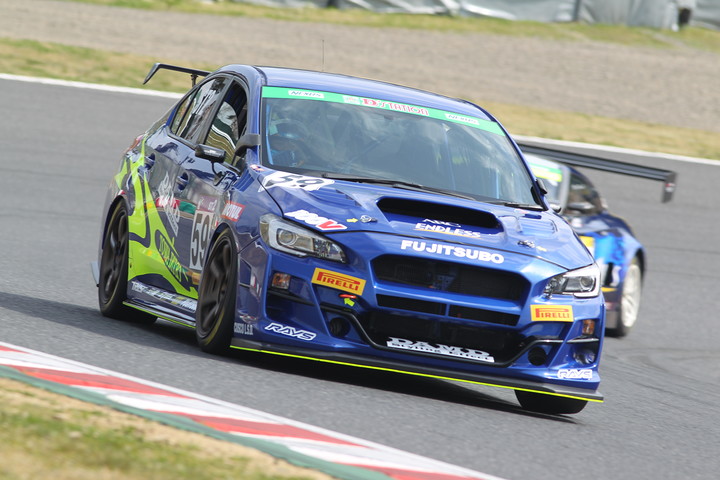 フリー走行: ST-2クラストップタイムの大澤学／後藤比東至／井口卓人／石坂瑞基組（DAMD MOTUL ED WRX STI）