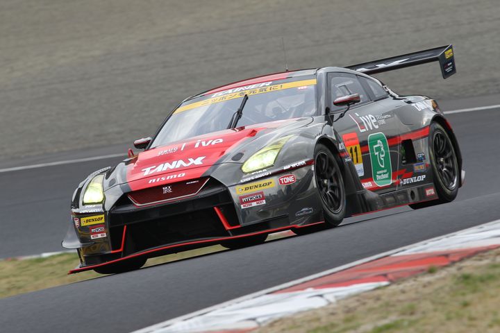 GT300クラス予選3位の平中克幸／安田裕信組（GAINER TANAX GT-R）