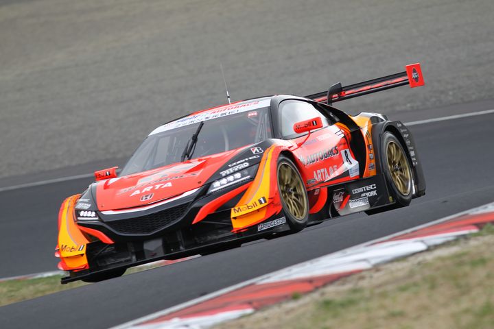 GT500クラス予選2位の野尻智紀／伊沢拓也組（ARTA NSX-GT）