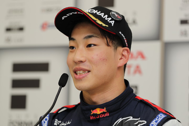 予選記者会見: 2位の福住仁嶺（TEAM MUGEN）