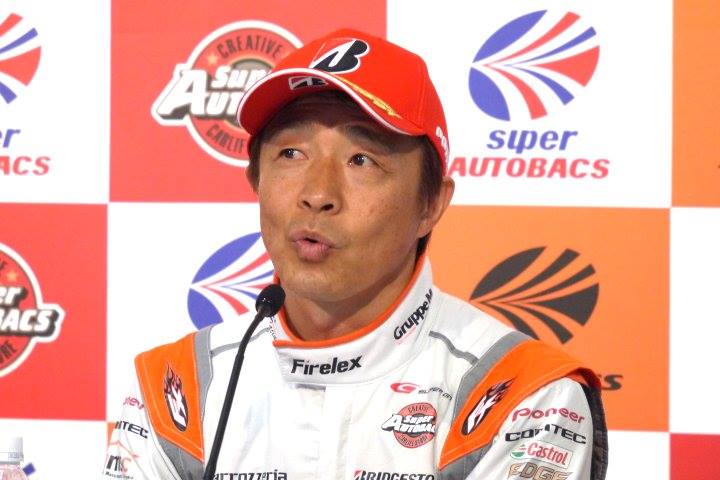 予選記者会見: GT300クラスポールポジションの高木真一（AUTOBACS RACING TEAM AGURI）