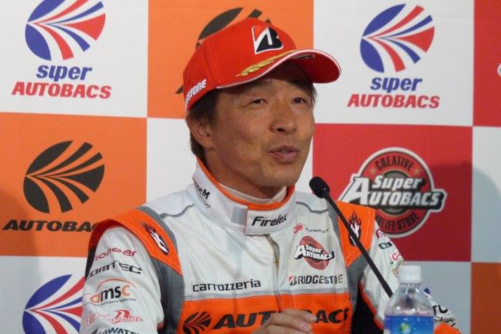 決勝記者会見: GT300クラス優勝の高木真一（AUTOBACS RACING TEAM AGURI）