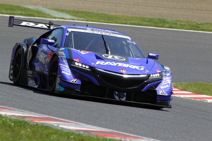 GT500クラス予選2位の山本尚貴／ジェンソン・バトン組（RAYBRIG NSX-GT）