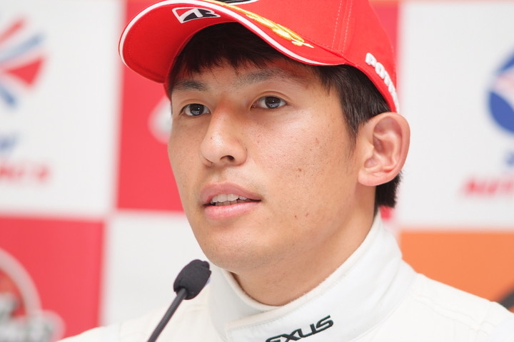 GT300クラスポールポジションの中山雄一（K-tunes Racing LM corsa）